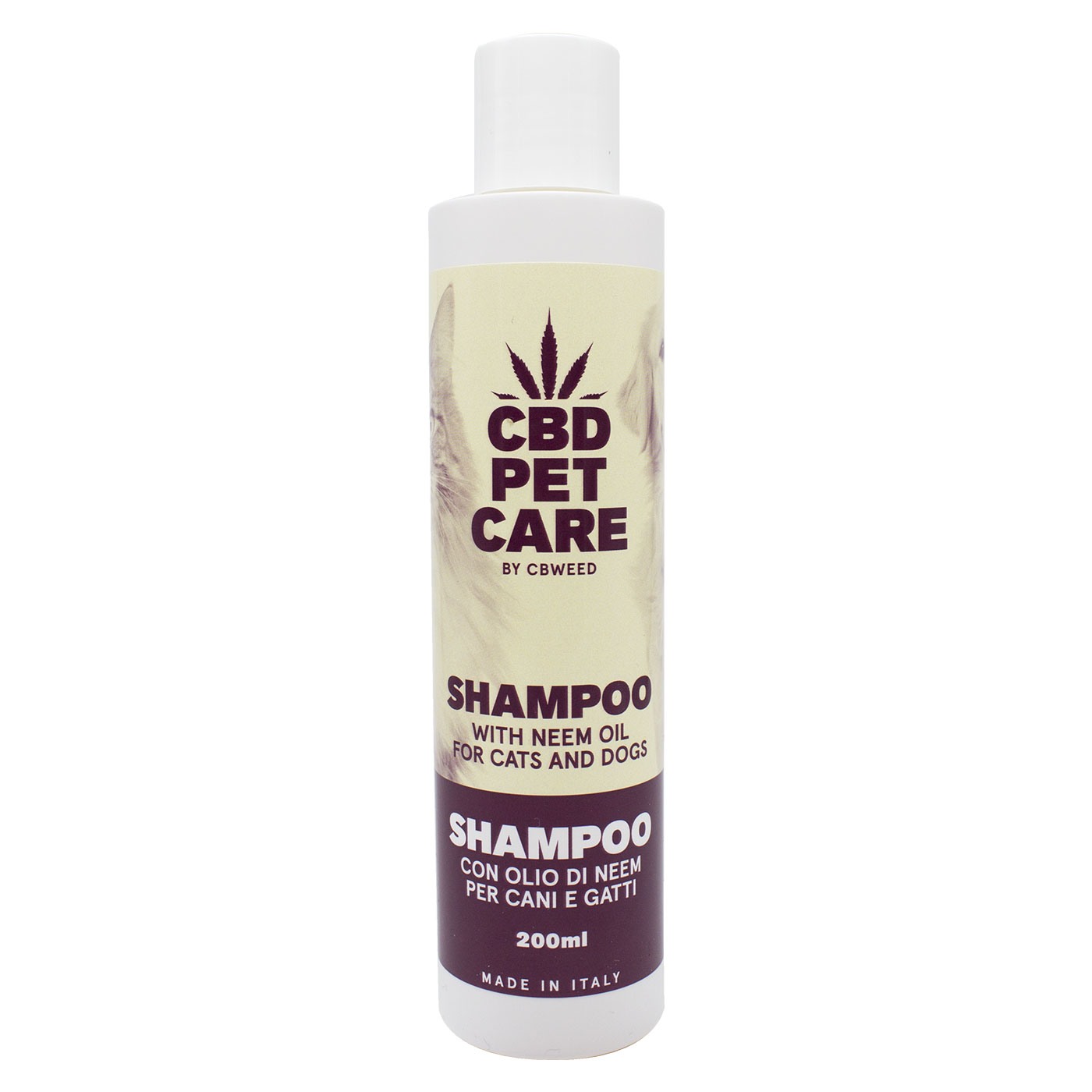 Shampoo per Cani e Gatti all'olio di Neem - CBD 204